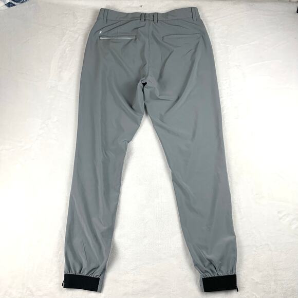 Primo Golf Jogger Pants Mens 30 Regular Light Gray Stretch Performance Zip Ankle - Picture 2 of 7